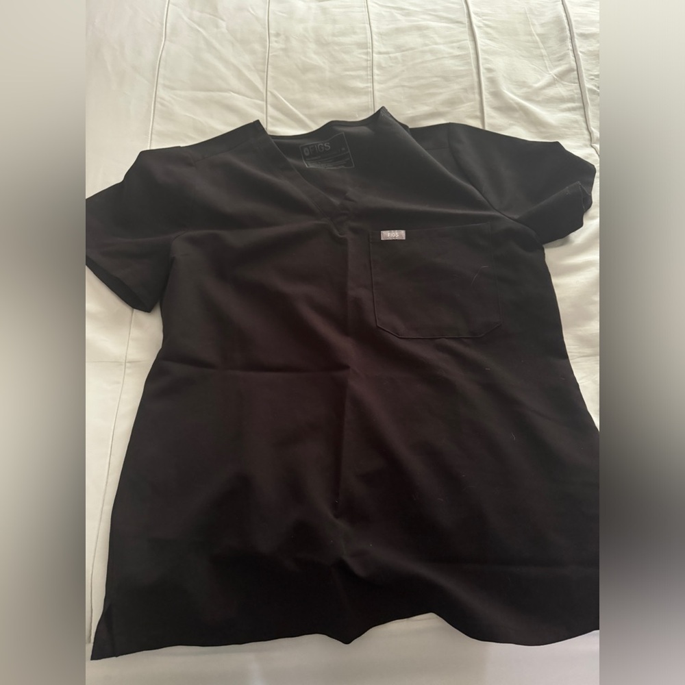 FIGS scrub top medium black